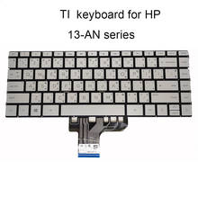 Ovy-teclado retroiluminado para hp pavilion 13 an 13 an0007la an0066tu an0075tu, teclado de substituição prata ti tailândia original, novo 2024 - compre barato