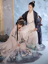 2021 Восточное традиционное китайское платье ханьфу, женские шифоновые костюмы для народных танцев, Женский винтажный костюм Тан, сценическое платье принцессы 2024 - купить недорого