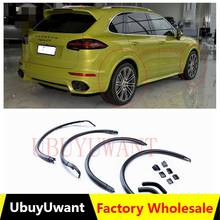 UBUYUWANT 4pcs High Quality Auto Mudguards Car Fender Wheel Eyebrow Protector Wheel Arch Trim Strip For Porsche Cayenne 2015+ 2024 - buy cheap