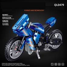 Blocos de montagem de motocicleta, modelo de moto off-road de alta tecnologia, carrinho de corrida, brinquedo para presente de crianças com 579 peças 2024 - compre barato