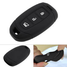 3 Buttons Car Remote Key Case Protector  for Hyundai I30 Ix35 Solaris Azera Elantra Grandeur Ig Accent Santa Fe Verna 2017 2018 2024 - buy cheap