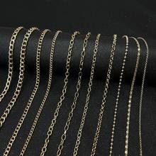Cadena de oro de alta calidad para hombre, accesorios de moda para fabricación de joyas DIY, suministros de cadenas 2024 - compra barato