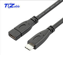 USB-C Cable de datos extendido macho a hembra tipo C 3,1 USB-C Cables de extensión de carga rápida para cualquier dispositivo de interfaz USB C 0,2 m-1 m 2024 - compra barato