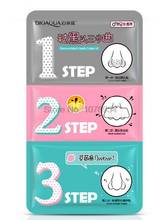 by dhl 500pcs 3 Step Blackhead Remover Nose Mask Pore Strip Black Mask Peeling Acne Treatment Black Deep Cleansing hot 2024 - buy cheap