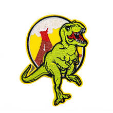 Cool Discovery World Dinosaur Embroidered Patches Iron On Clothes Hat T-shirt Jurassic Park Patch For Kids Bag Badge Decoration 2024 - buy cheap