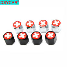 DSYCAR 4Pcs/Set Car Styling Zinc Alloy Car Tire Valve Caps Wheel Tires Tire Stem Air Cap Airtight Covers 2024 - buy cheap