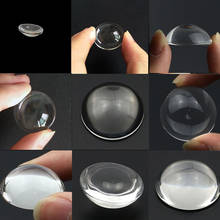 2PCS 6mm to 30mm Optional optical glass lens Transparent surface LED Flashlight photics Glass Light Plano-convex Lens Aspheric 2024 - compre barato