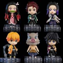 Figuras de ação do anime demon slayer, figuras de ação kimetsu no yaiba kocriança shinobu de 10cm para crianças 2024 - compre barato