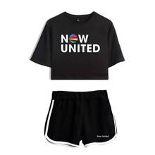 Summer Track Suit Women 2 Piece Set Now United Crop Top Shorts Two Piece Outfits Casual Ladies Tracksuit Sportwear Twopiece 2024 - buy cheap