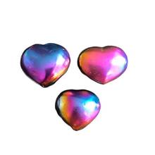Acessórios para decoração criológica, polido à mão com 3 peças formato de coração fofo e natural de quartzo 2024 - compre barato