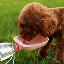 Pet Water Bowl Outdoor Travel Portable Dog Drinking Dishes With Mineral Water Bottle For Dogs Cats Water Dispenser Pet Products 2024 - buy cheap