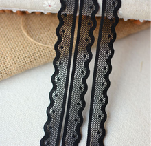 5meters/lot 1.4cm Width Black  Embroidered Lace Fabrics Women's Clothing DIY Lace Trim 2024 - buy cheap