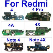 Placa de puerto de carga Usb para Xiaomi Redmi Note 4, 4A, 4X Pro, cargador de carga, enchufe Usb, Cable de cinta flexible, piezas de repuesto 2024 - compra barato