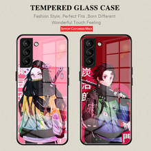 Anime Demon Slayer Tomioka Giyuu phone case For Samsung Note8 9 10 20  S8 9 10 10E 20 20Plus 21 Ultra S22 tempered glass shell 2024 - buy cheap