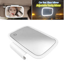 7.0inch Car Interior Mirror Auto Makeup Mirror With LED Light USB Recharge Sun Visor HD Mirror For Car Interior Universal 2024 - buy cheap