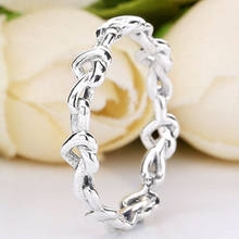 Original Knotted Hearts Emotional Bonds Rings For Women 925 Sterling Silver Ring Wedding Party Gift Fine Jewelry 2024 - buy cheap