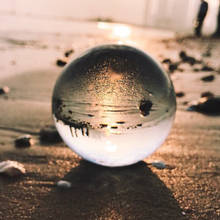 Bola de cristal k9 com lente de lustre, 60mm, esfera de vidro cristal, suporte para bola de cristal para decoração de fotografia, bola decorativa de casa 2024 - compre barato