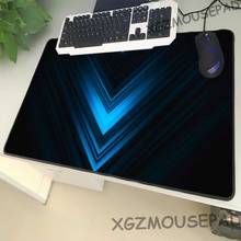 XGZ Light Sense Line Large Size Mouse Pad Lock Side Fashion Technology Blue Print Laptop PC Desk Mat Rubber Non-slip Promotion 2024 - buy cheap