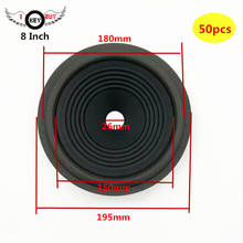 Wholesale 50pcs 8 Inch Speaker Corrugated Cloth Paper Cones Speakers Wavy Cone Rubber Edge 195 mm Diameter 26mm Core H:43mm 2024 - buy cheap