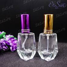 Refillable FX041-10ML Rhombus Transparent Perfume Glass Spray Empty Bottle 100PCS/LOT 2024 - buy cheap