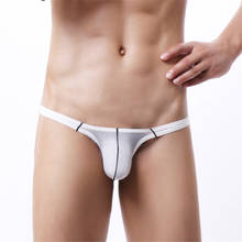 Sexy Gay Underwear Men Briefs Shorts Semi Transparent Ice Silk Low Rise U Convex Pouch Panties Cueca Calzoncillo Plus Size L-4XL 2024 - buy cheap