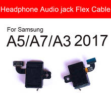 Audio Earphone Jack Flex Cable For Samsung Galaxy A3 A5 A7 2017 A320 A520 A720 A320F A520F A720F Flex Ribbon Replacement Parts 2024 - buy cheap