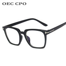 OEC CPO New Design Square Clear Glasses Women  Vintage Eyeglasses Man Square Plastic Eye Spectacle Frame Clear Lens Unisex O526 2024 - buy cheap