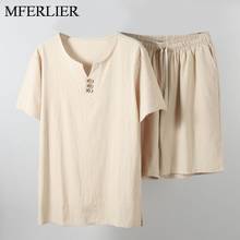 Summer Shirt Men 5XL 6XL 7XL 8XL 9XL 10XL Bust 155cm Tops With Shorts Cotton Shirt 5 Colors 2024 - buy cheap
