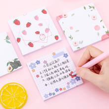 6 uds. Corea del Sur Ins pequeño libro de notas de flores chica corazón conveniencia N veces los estudiantes pueden pegar pegatinas de mensaje 2024 - compra barato