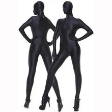 Medias de cuerpo entero para mujer, ropa Invisible con cremallera y entrepierna abierta, corsé zentai, disfraces de escenario 2024 - compra barato