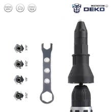 Factory Outlet DEKO Electric Rivet Nut Gun Riveting Tool Cordless Riveting Drill Adaptor Insert Nut Tool Riveting Drill Adapter 2024 - buy cheap