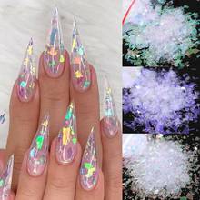 Colorful Nail Sequins Sparkly Shinning Polish Flakes Shell Sequins Irregular Paillette DIY Gel Polish Powder Nail Art Decoration 2024 - buy cheap