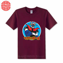 Camiseta masculina de desenho animado estilo japonês, camiseta masculina de anime mazinger z, manga clássica antiga, robô ufo, camiseta favor filme, dropshipping 2024 - compre barato