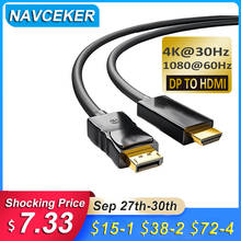 2020 DP to HDMI Cable 4K Male to Male Display Port DisplayPort to HDMI Cable Adapter For Projector PS4displayport dp to hdmi P 2024 - buy cheap