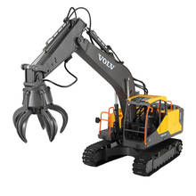 RC Excavator 1:16 Alloy Excavator 17CH Big RC Trucks Simulation Excavator Electric Remote Control Vehicle Toy for Kids Gift 2024 - buy cheap