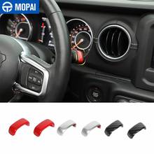 MOPAI Car Wiper Lever Turn Signal Control Decoration Cover Stickers for Jeep Wrangler JL 2018+ for Jeep Gladiator JT 2018+ 2024 - buy cheap