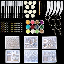 1set Silicone Casting Mold And Tools Set DIY For DIY uv resin Jewelry Craft Making 2024 - buy cheap