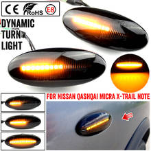 Luces LED dinámicas de señalización lateral, marcador de giro para Nissan Leaf Note NV200 NP300 Cube Micra Dualis March x-trail Tiida 2024 - compra barato