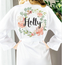 Wreath Style Robes | Personalized Satin Robe | Bridesmaid Robes | Personalized Bridal Robe | Personalized Bridesmaid Robes 2024 - buy cheap