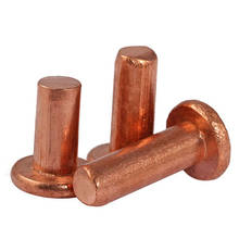 Flat Head Rivets Solid Copper Rivet Fasteners M2 M2.5 2024 - buy cheap