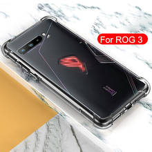 Capa de celular ultra fina à prova de choque, macia e à prova de choque, para asus rog phone 3 zs661ks transparente, 2024 - compre barato