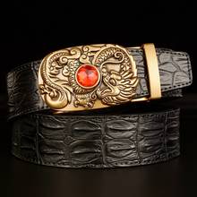 Cinturón Retro clásico de diseño de dragón para hombres, cinturones de piel de vaca de lujo, pretina de alta calidad, cinturones de negocios automáticos 2023 - compra barato