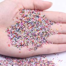 1.5mm 10000pcs Half Round Pearls Colors Flatback Glue On Non Hotfix Resin Beads DIY 3D Nail Art Accessories 2024 - buy cheap