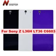 For Sony Z Back Cover for Sony Xperia Z LT36 C6603 C6602 Rear Glass Housing Cover Back L36H Battery Case Door Chassis Repair 2024 - buy cheap
