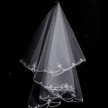 New Style White Wedding Veil Veu De Noiva Bridal Bride Veils 2024 - buy cheap