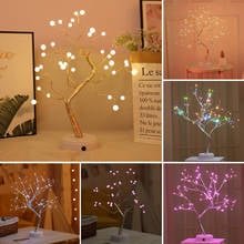 Desktop Bonsai Tree LED Lights Battery/USB Plug Operated LED Artificial Tree Lamp Festival Home Tabletop Decorations 2024 - buy cheap