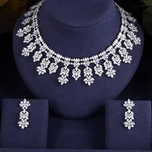 jankelly  Nigeria 2pcs Bridal Zirconia Jewelry Sets For Women Party, Luxury Dubai Nigeria CZ Crystal Wedding Jewelry Sets 2024 - buy cheap