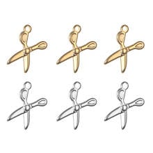 20pcs/Lot Real Stainless Steel Gold Hip Pop Scissors Shaped Charms Pendants for DIY Making Necklace Bracelet Fashion Jewelry 2024 - buy cheap