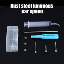 Tonsil Stone Remover Tool LED Light Stainless Steel Ear Pick Wax Cleaner With 3 Tips Earpick Irrigator Syringe Clean Care Tool 2024 - buy cheap