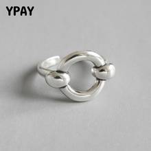 YPAY-Anillo de plata de ley 2019 para mujer, anillos abiertos para prevenir alergias, regalo de joyas de fiesta YMR695, 925 2024 - compra barato